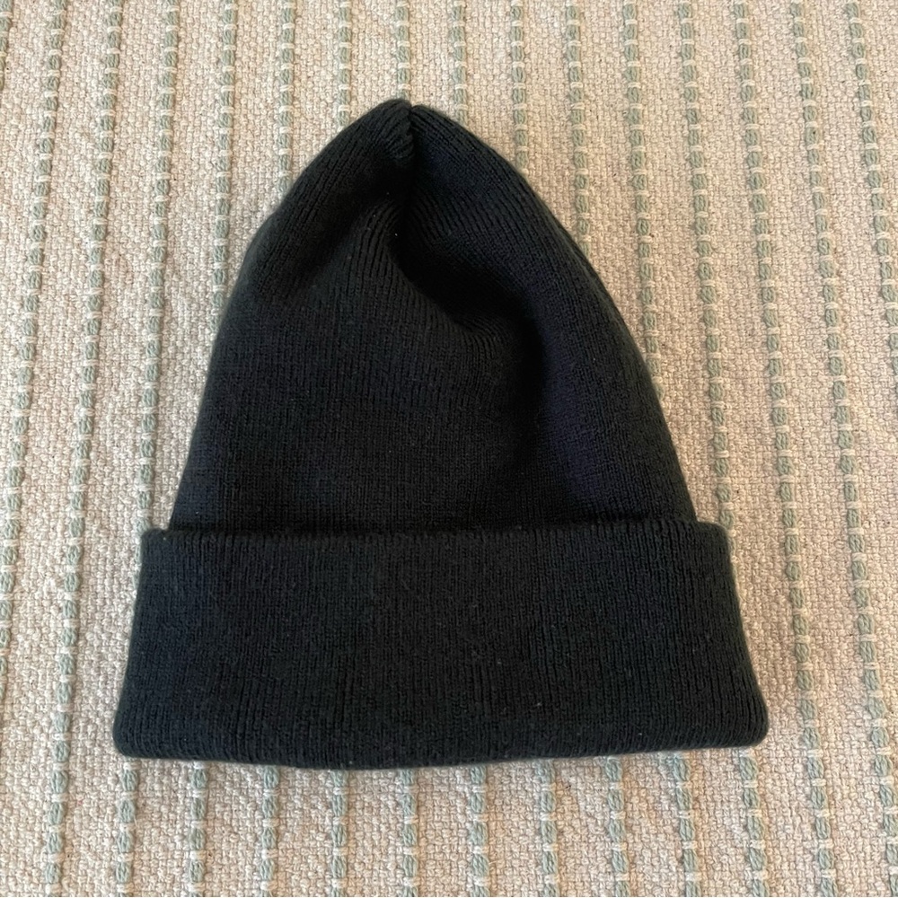 Black Knit Beanie - Winter Cap - Hat - Picture 1 of 2